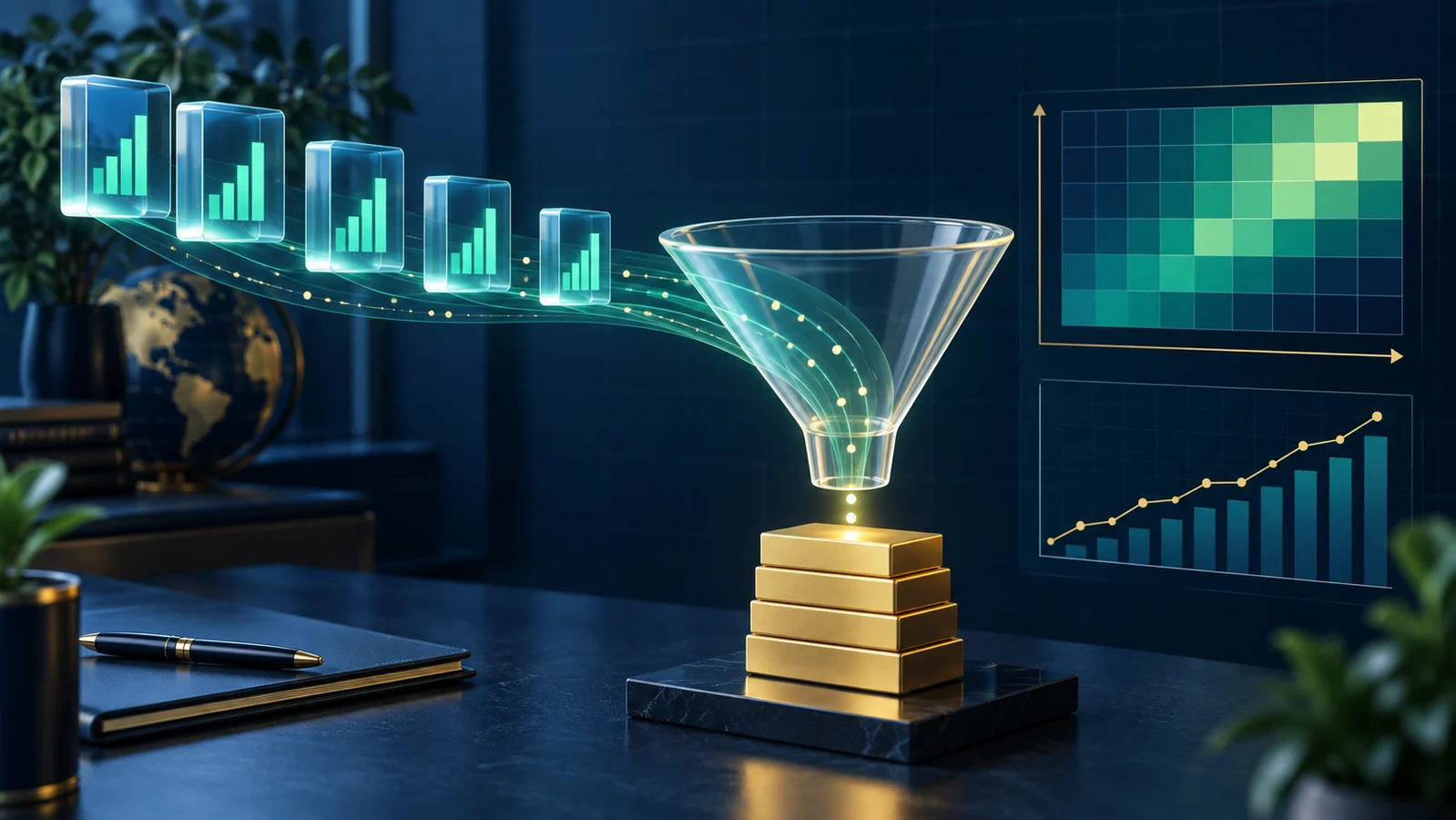 Discounted cash flow valuation from future cash flows to present value